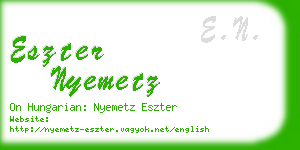 eszter nyemetz business card